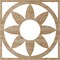 Ekena Millwork Blume Wood Fretwork Pierced Ceiling Medallion, Red Oak, 40"OD x 13 7/8"ID x 1/4"T CMWP40X40X0250BLRO - alternate 2